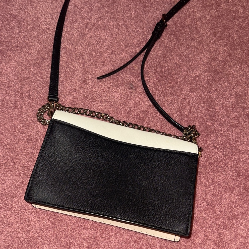 Kate Spade Elegant Black and Cream Crossbody Bag - Picture 3 of 5